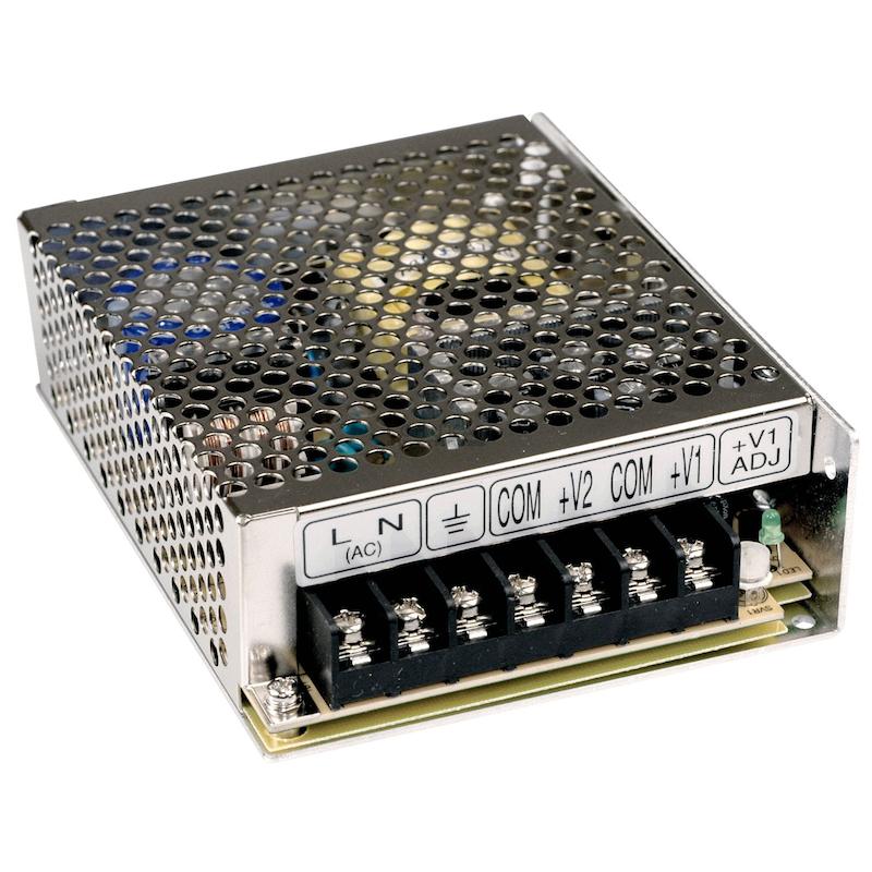 منبع تغذیه دو خروجی (5 و 24 ولت) 68 وات مینول RD-65B مین ول