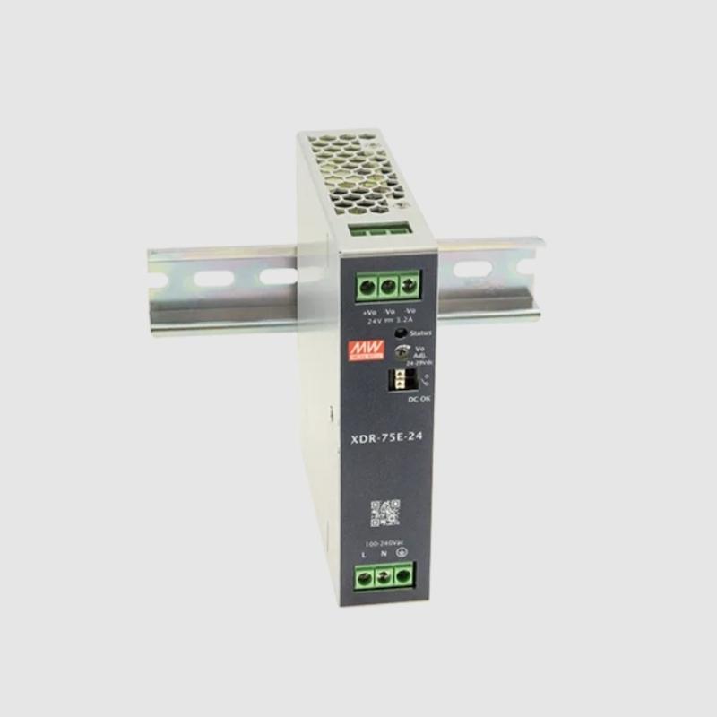 منبع تغذیه ریلی فوق باریک 12 ولت 6 آمپر | XDR-75E-12 مین ول