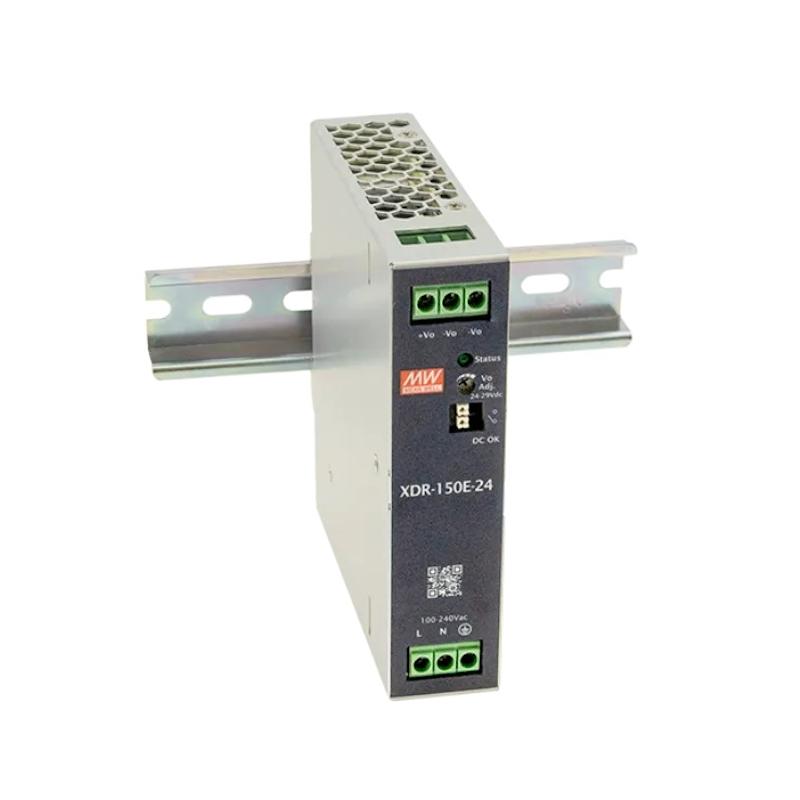 منبع تغذیه ریلی فوق باریک 24 ولت 6.5 آمپر | XDR-150E-24 مین ول