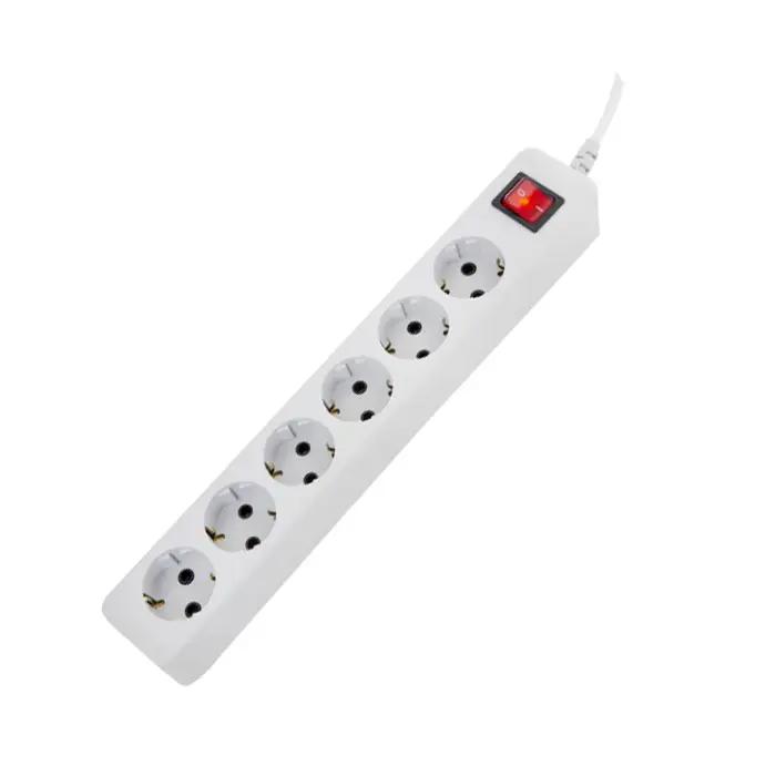 پریز 6 خانه ارتدار با کلید پارت الکتریک مدل شهاب