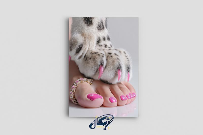  پوستر هنری مینیمال | ناخن | پنجه
