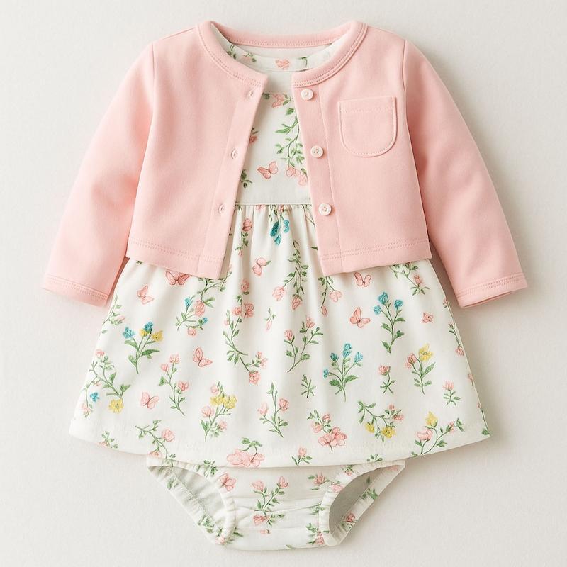 پیراهن و کت دخترانه کد 2027