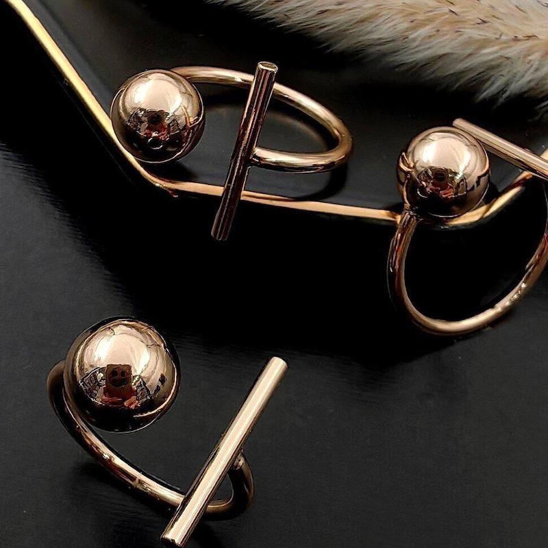 انگشتر تلفیقی خط و دایره