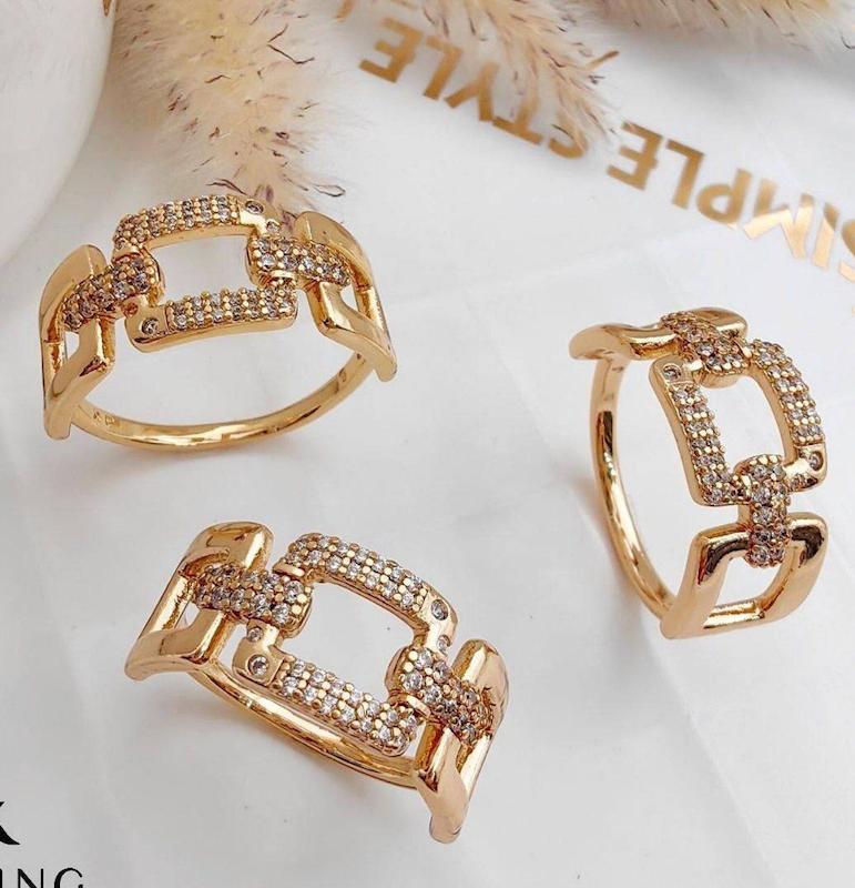 انگشتر لینک نگین دار