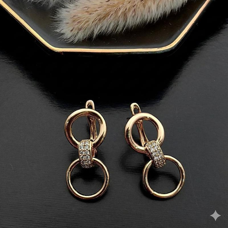 گوشواره دو حلقه