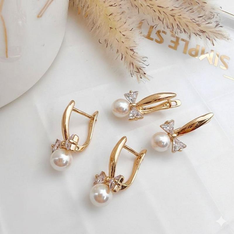 گوشواره آویز مرواریدی