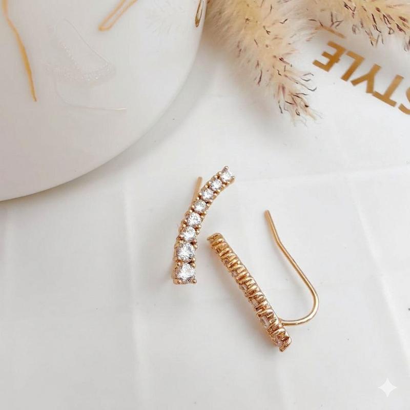 گوشواره خطی مرواریدی