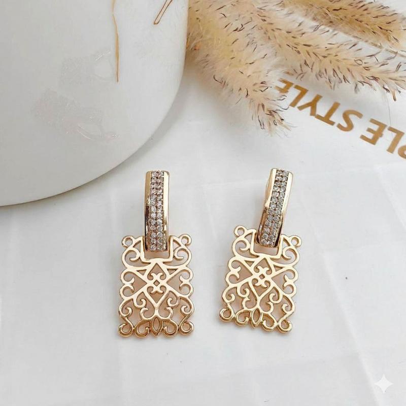 گوشواره قجری نگین دار