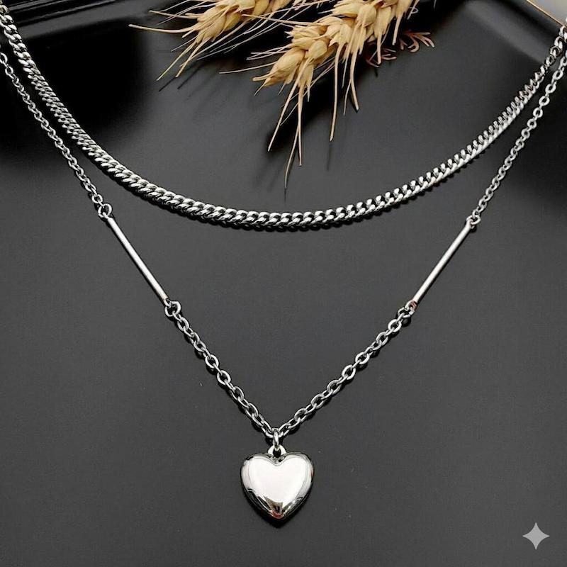 گردنبند دو ردیفه 