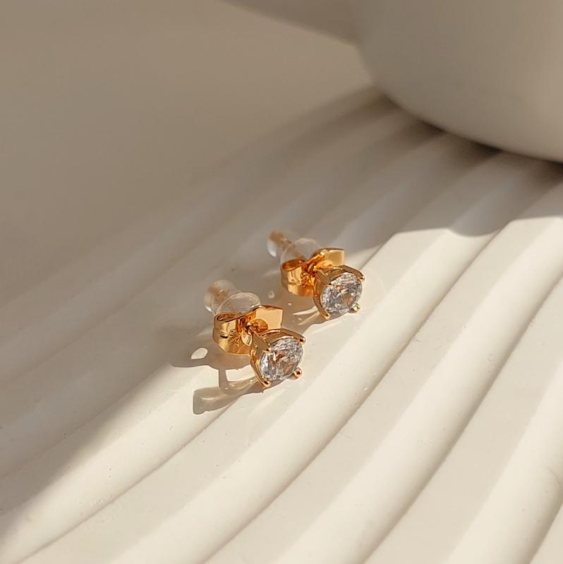 گوشواره میخی تک نگین