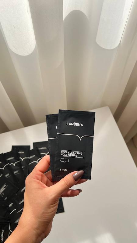 چسب بینی ورقه‌ای ضد جوش لانبنا  LANBENA Deep Cleansing Nose Strips
