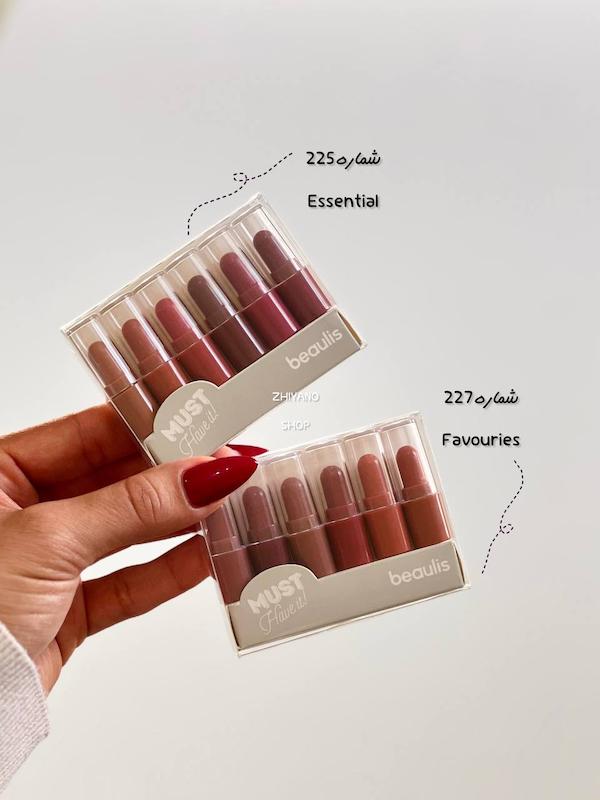 پک رژ لب مینی بیولیس 6 تایی شماره 227