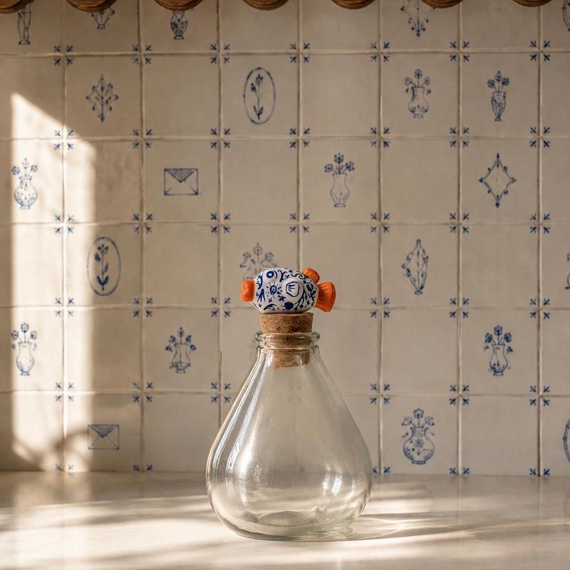 بطری ماهی گلی تپل