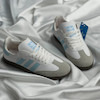 کتونی آدیداس سامبا  Adidas Samba OG White ice Blue کد OGWI