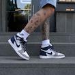 کتونی Air Jordan 1 high quality navy blue کد AJNB 