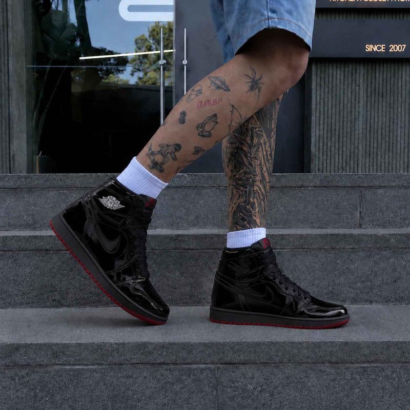 کتونی Air Jordan 1 high quality Full Black کد AJFB 