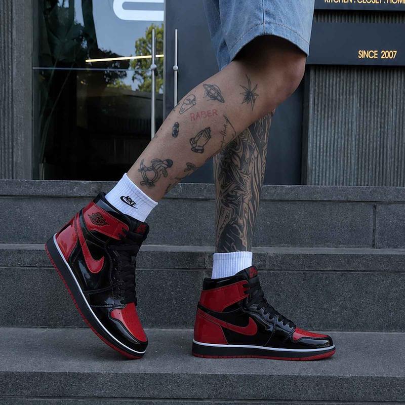 کتونی Air Jordan 1 high quality Black/Red کد AJBR 