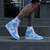 کتونی Air Jordan 1 high quality Blue/White کد AJBW 