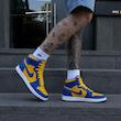 کتونی Air Jordan 1 high quality Royal blue/University Gold کد AJRG 