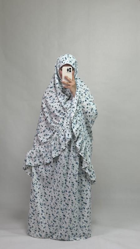 ست دوتکه نماز-آبی