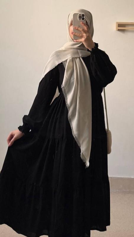 پیراهن چینه مشکی