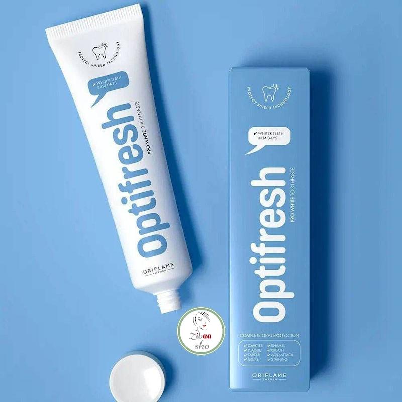 خمیر دندان پرو وایت اپتیفرش سفید کننده اوریفلیم کد محصول 49127 Pro White Toothpaste