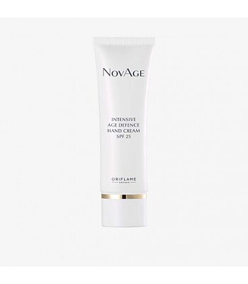 کرم دست ضد چروک ضد پیری و ضد لک و ضد آفتاب نوایج اوریفلیم NovAge Intensive Age Defence Hand Cream SPF 25