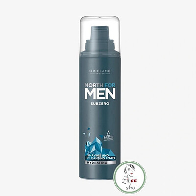 فوم اصلاح و پاکسازی نورث فورمن سابزیرو آقایان  north for men subzero 2-1 in i. shaving and cleansing foam Oriflame