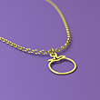 آویز ساعت طلا مدل خرمالو کد ZCA10406