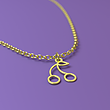 آویز ساعت طلا مدل گیلاس کد ZCA10420