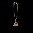 آویز ساعت طلا مدل قایق کد ZCA10429