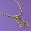 آویز ساعت طلا مدل فانوس کد ZCA10458