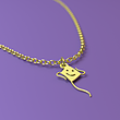 آویز ساعت طلا مدل بادبادک کد ZCA10472