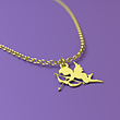 آویز ساعت طلا مدل فرشته کد ZCA10491