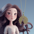 آویز ساعت طلا مدل طاووس کد ZCA10537