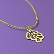 آویز ساعت طلا مدل گیاه کد ZCA10543