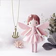 آویز ساعت طلا مدل گیاه کد ZCA10547