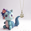 آویز ساعت طلا مدل گیاه کد ZCA10547