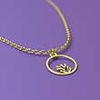 آویز ساعت طلا مدل گیاه کد ZCA10548