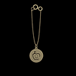 آویز ساعت طلا مدل سیب کد ZCA10600
