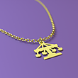 آویز ساعت طلا مدل چرخ و فلک کد ZCA10606