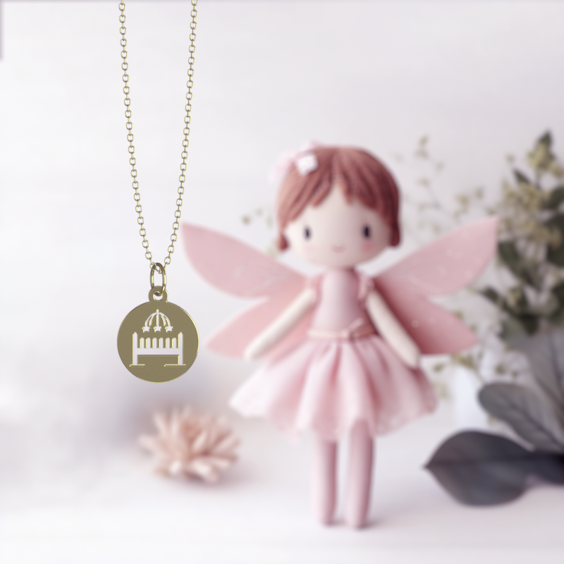 آویز ساعت طلا مدل گهواره کد ZCA10659