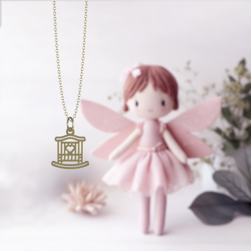 آویز ساعت طلا مدل گهواره کد ZCA10663