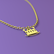 آویز ساعت طلا مدل گهواره کد ZCA10665