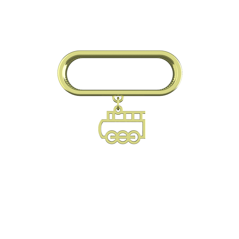 آویز ساعت هوشمند طلا مدل قطار کد ZSA10162