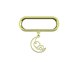 آویز ساعت هوشمند طلا مدل نوزاد و ماه کد ZSA10231