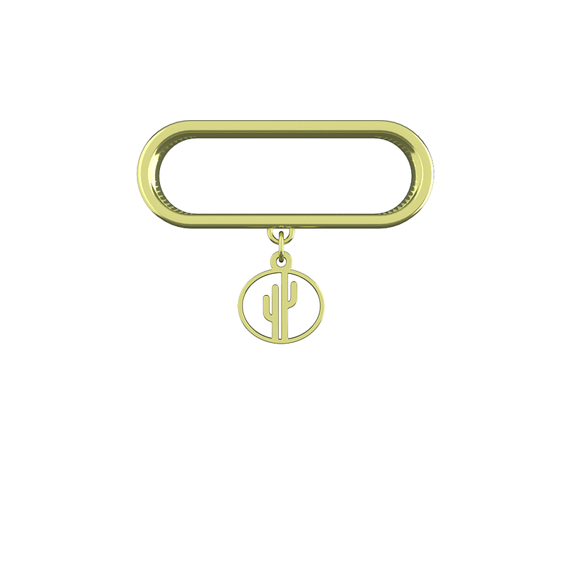 آویز ساعت هوشمند طلا مدل کاکتوس کد ZSA10505