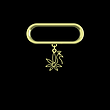 آویز ساعت هوشمند طلا مدل طاووس کد ZSA10529
