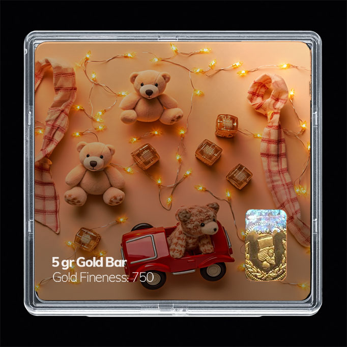 شمش طلا 18 عیار مدل عروسک کد SG10896