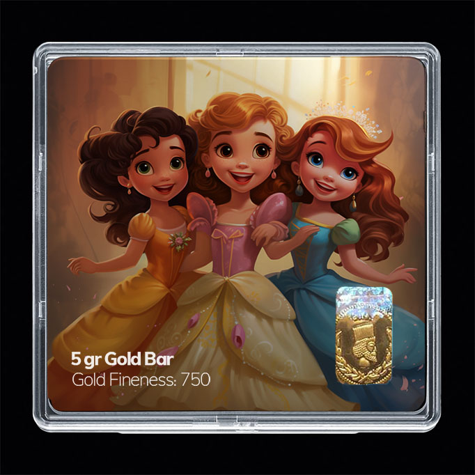 شمش طلا 18 عیار مدل باربی کد SG10899